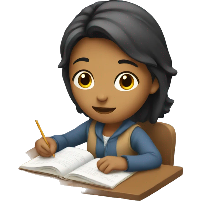 girl studying  emoji
