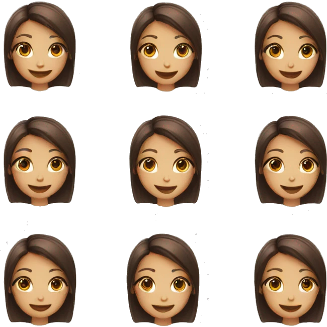 girls smiling with phone selfies emoji
