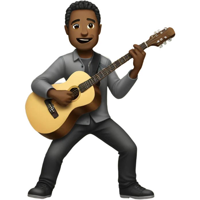 Musk playing guitar emoji