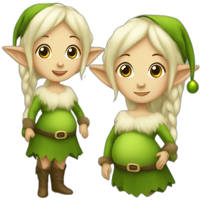 Pregnant elf emoji