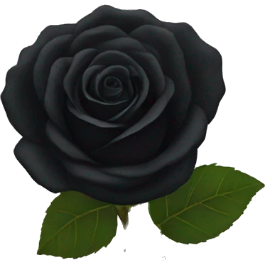  Black rose emoji