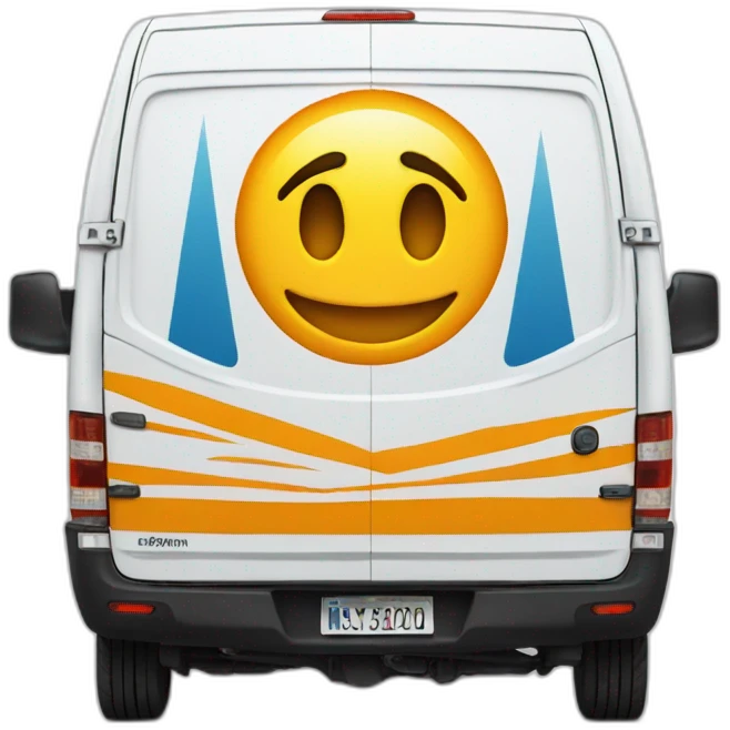 sprinter van WITH AMAZON LOGO emoji