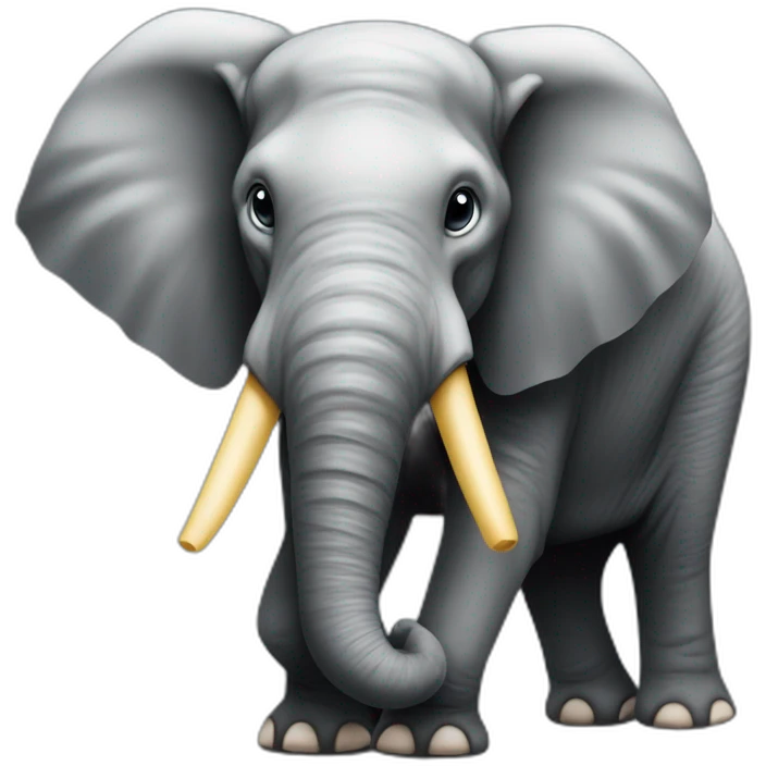 Éléphant sur une fourmi emoji