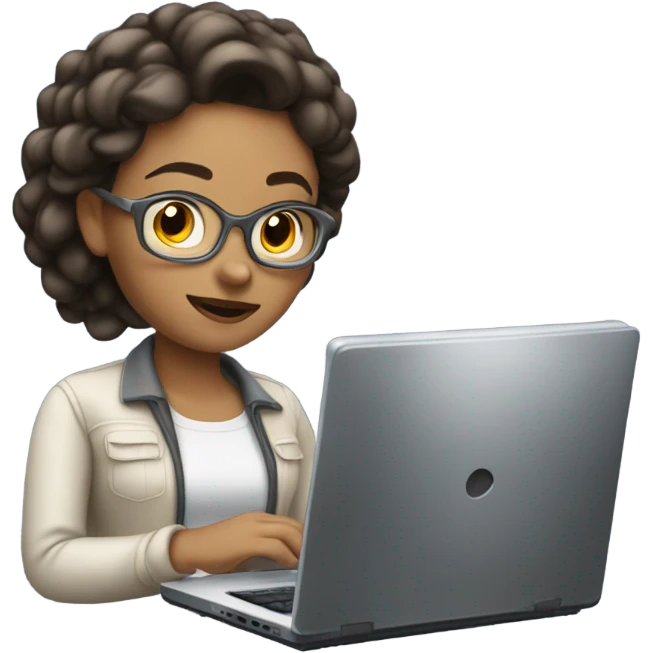 Computer science woman lighter skin emoji