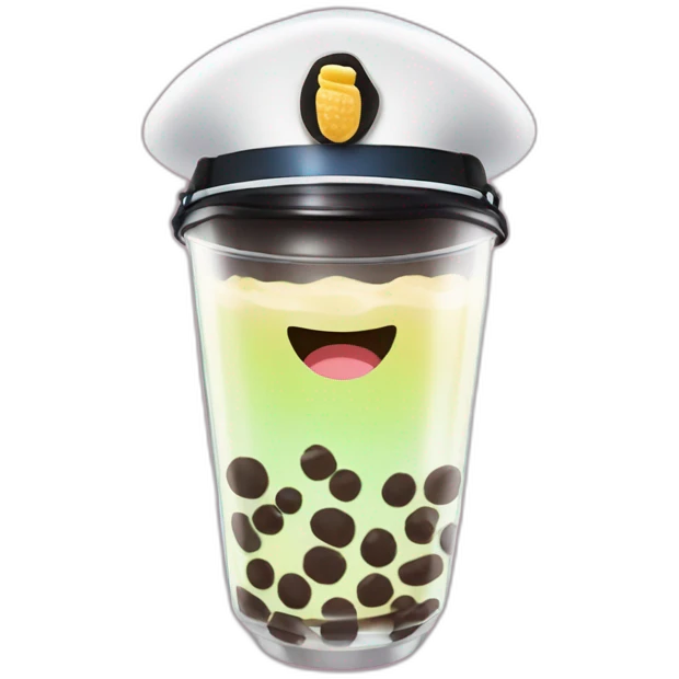 Bubble tea police emoji