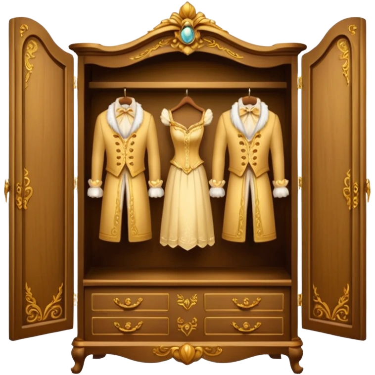 the lady who was turned into a wardrobe by magic, a character from the fairy tale Beauty and the Beast emoji