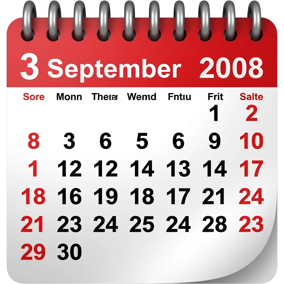 3 September 2008 emoji