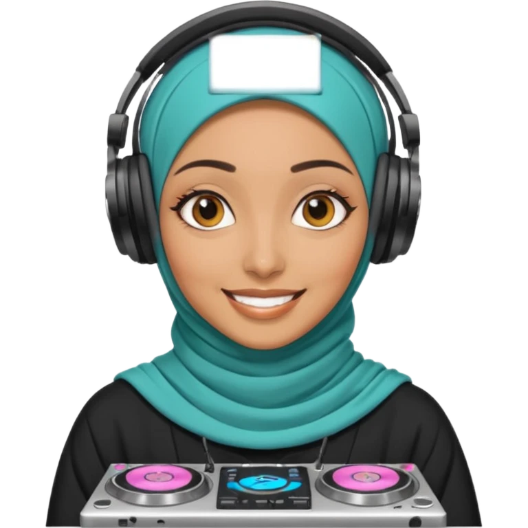 hijab DJ emoji