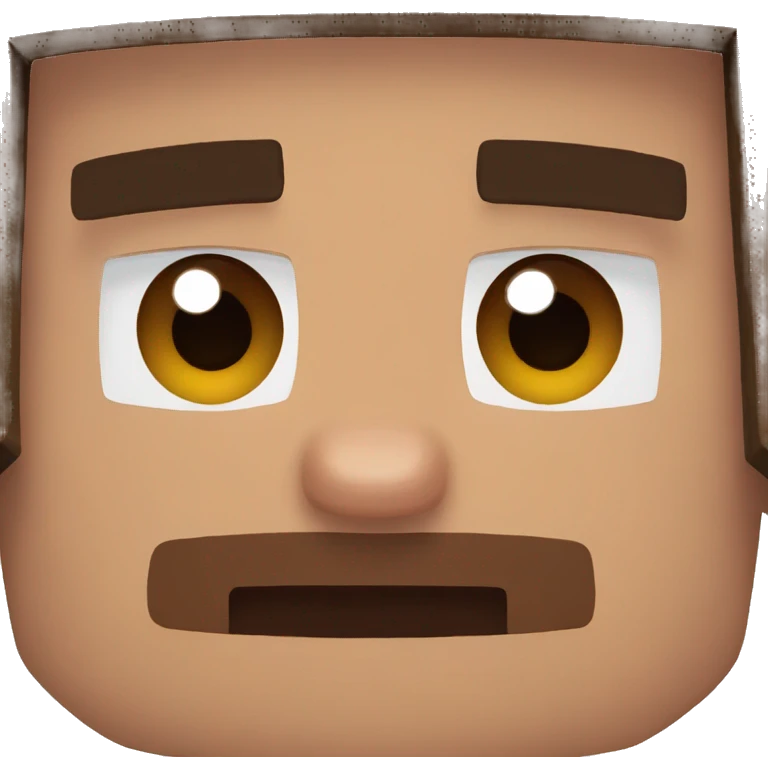 Steve Minecraft Brown eyes emoji