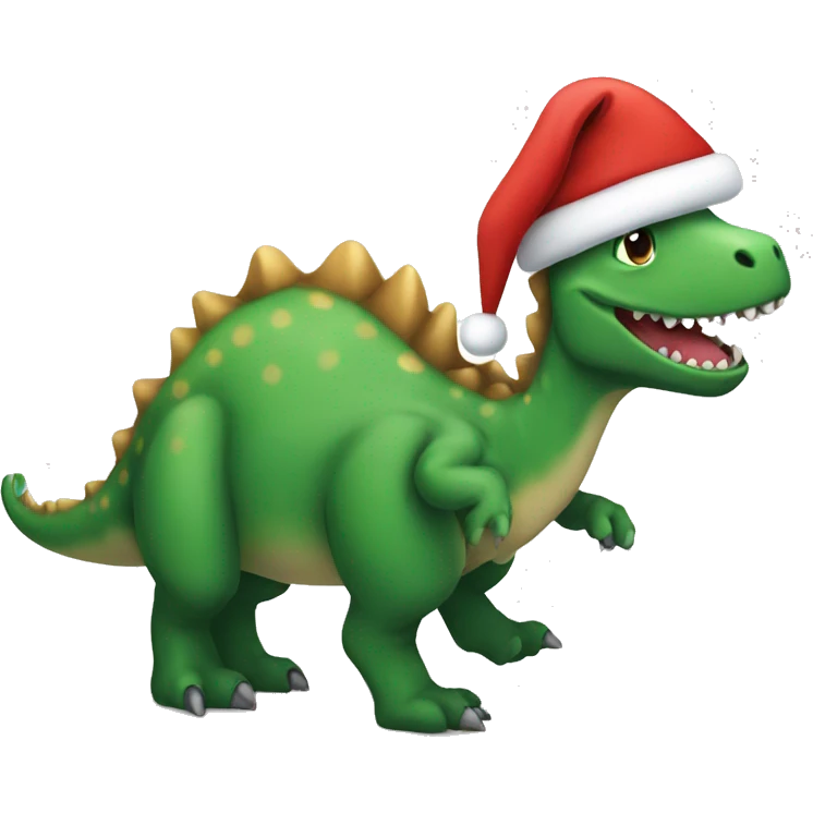  christmas dino emoji