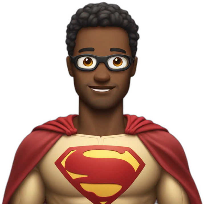 super hero with no hands emoji