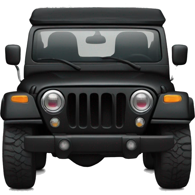black thar car emoji