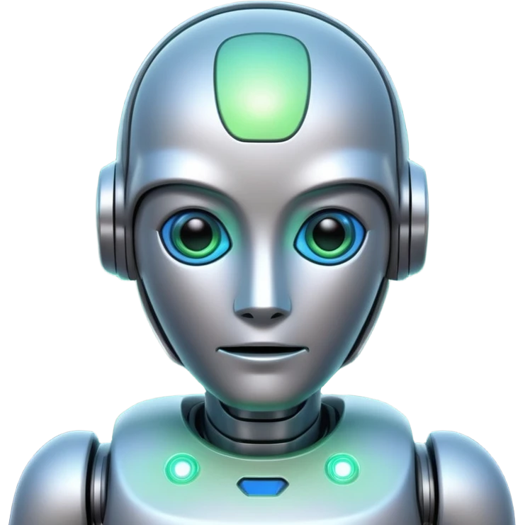 hallucinating robot emoji