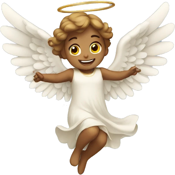 Angel flying emoji