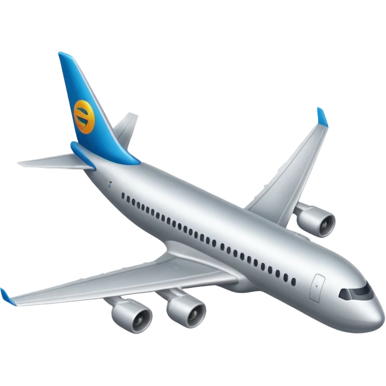 A commercial airplane with the Framer logo on the tail wing. emoji