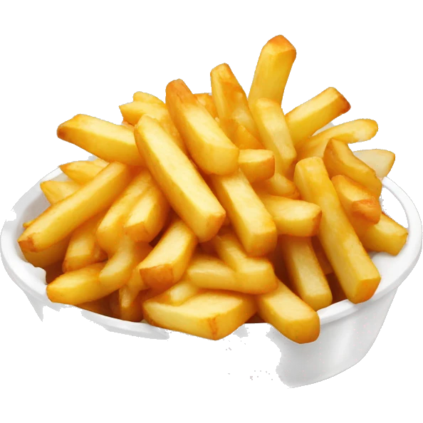 Poutine qui mange des frites emoji