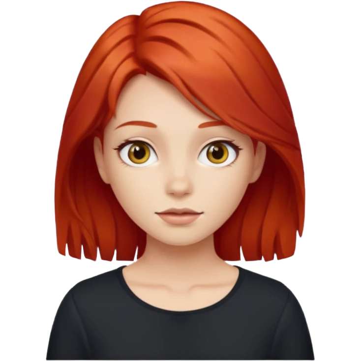 Girl with red hair emoji