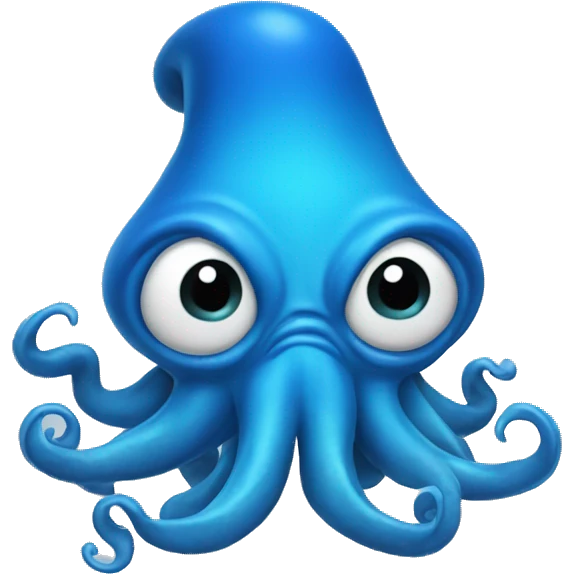 grumpy blue squid emoji