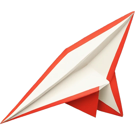 A-Paper-Airplane-in-pop-art-style facing right emoji