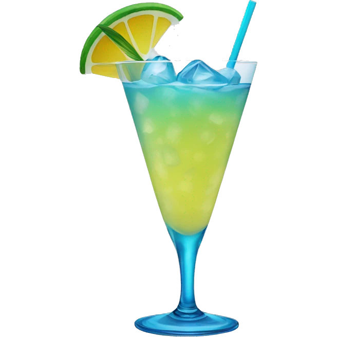 Bleu cocktail emoji
