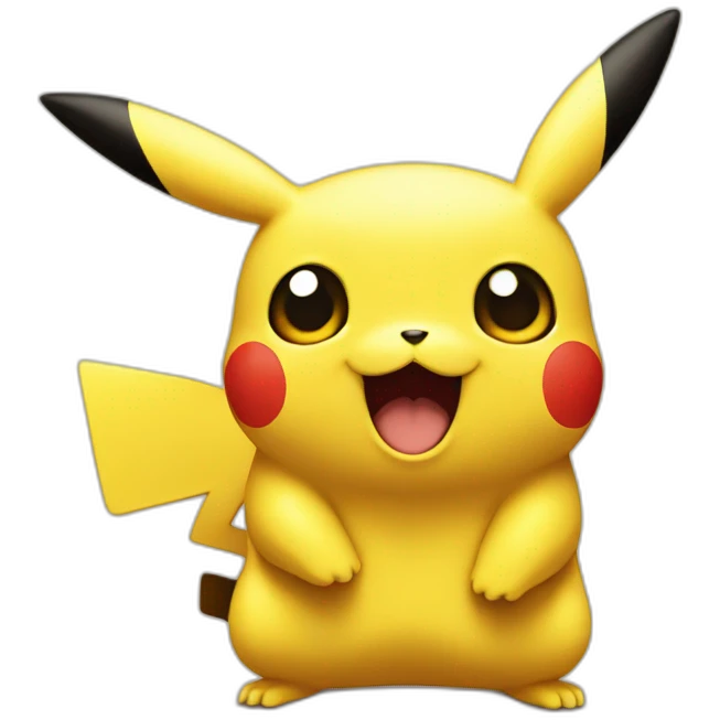 Pikachu surprised emoji