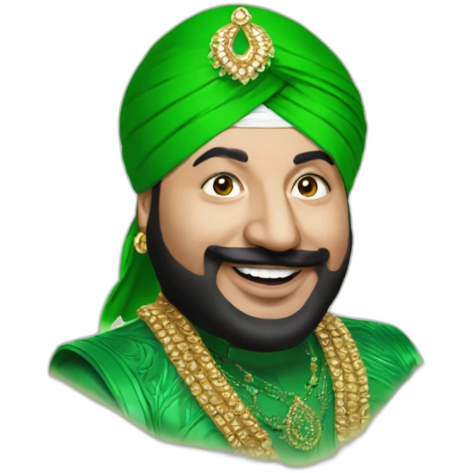 Green daler mehndi emoji