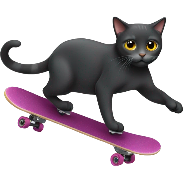 Cat skating emoji
