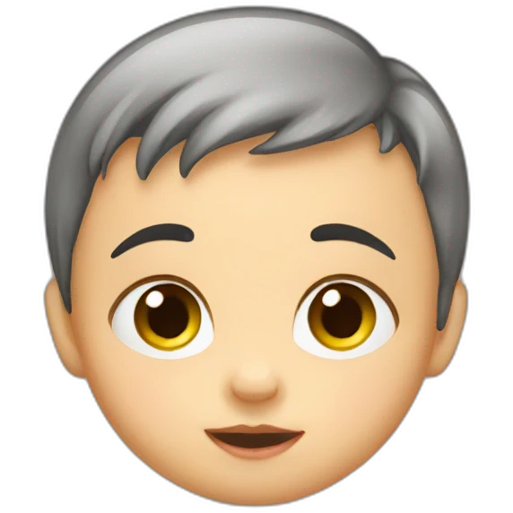 Shy baby emoji
