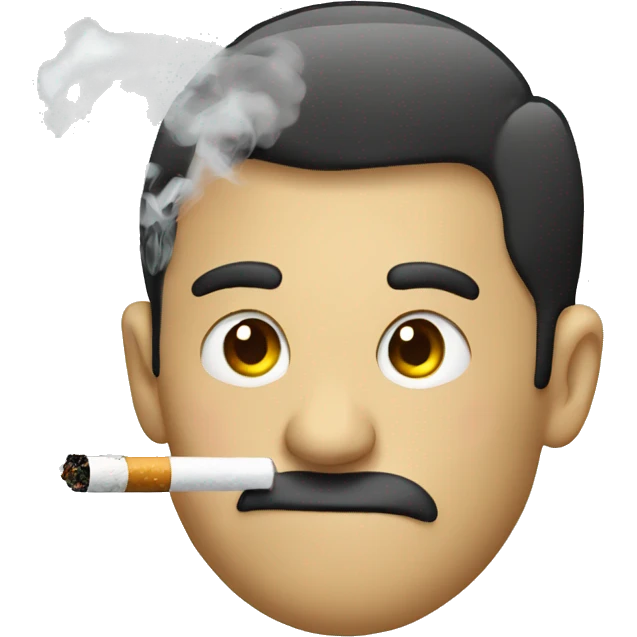smoking a vape emoji