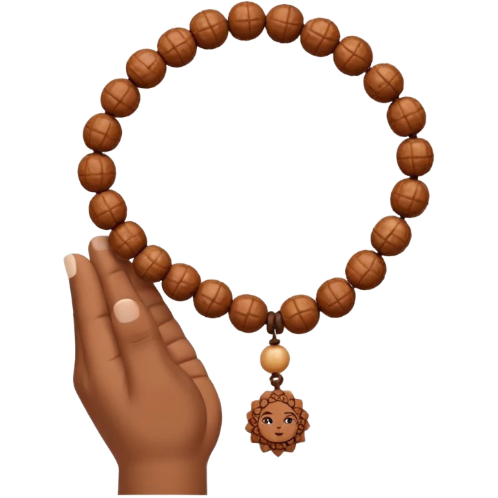 Prayer Beads white Rudraksha emoji