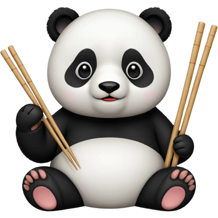 panda eating sushi emoji