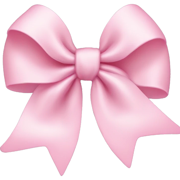 Light pink bow emoji