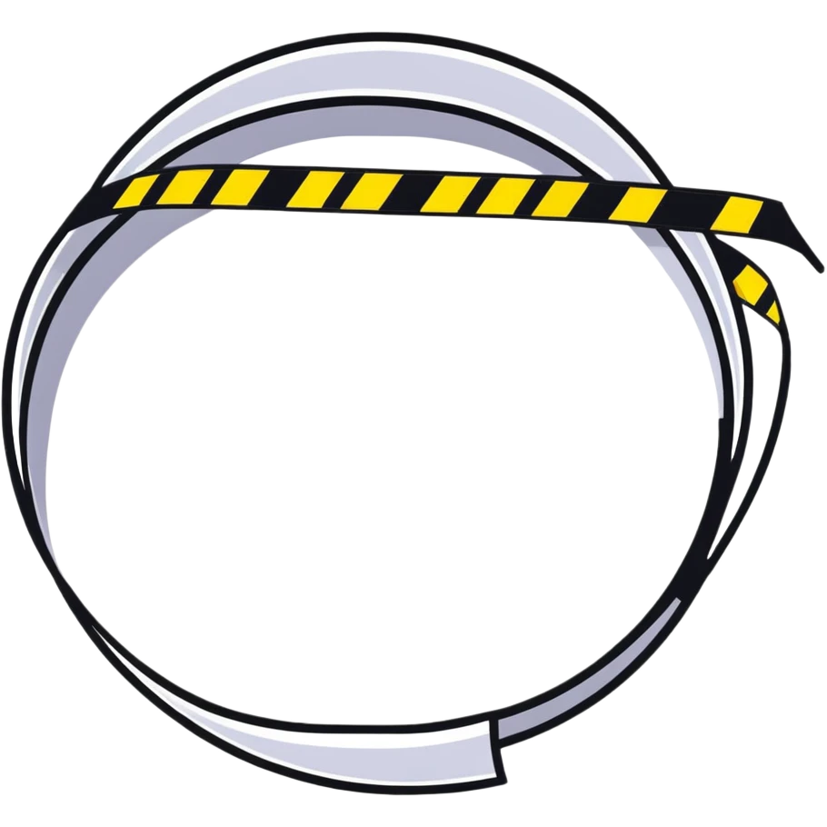 caution tape roll emoji
