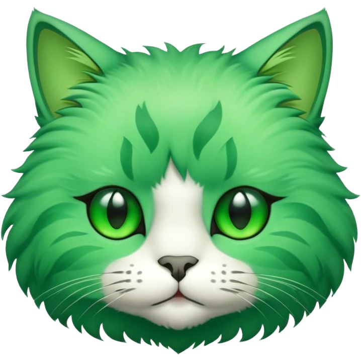 green cat face emoji