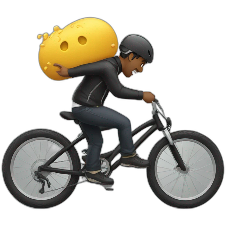 man falling off his bike emoji