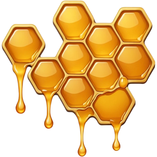 honeycomb with dripping honey emoji