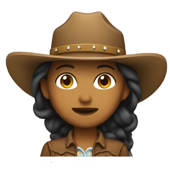 cowgirl, front angle  emoji
