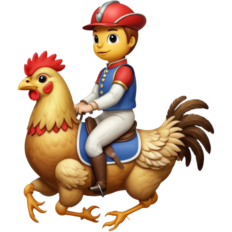 Chicken jockey  emoji
