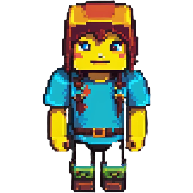 Minecraft blocky character emoji