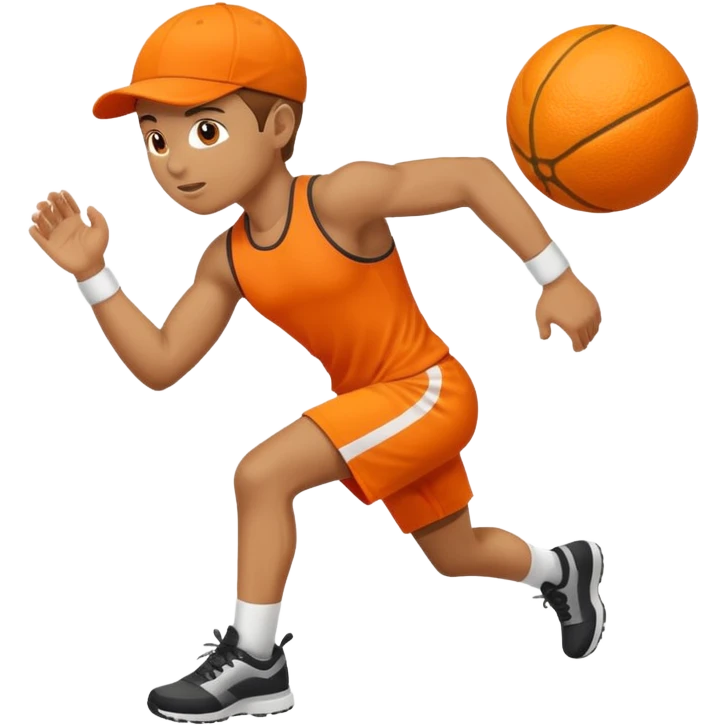 Orange Doing sport emoji