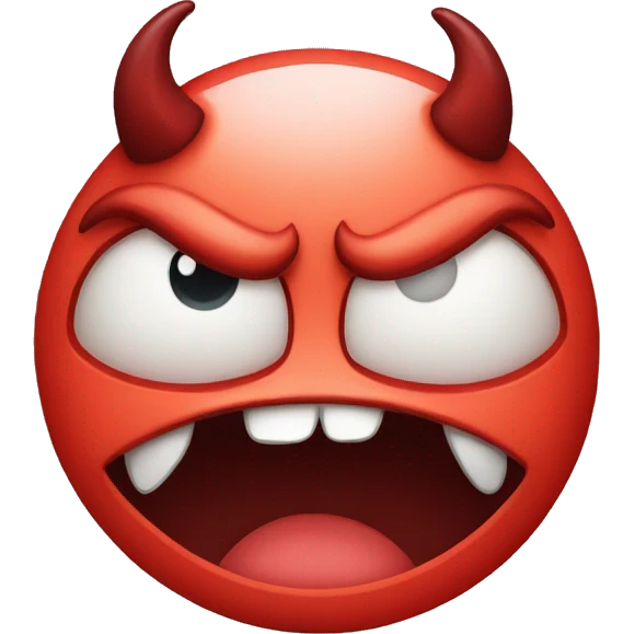 devil crying emoji