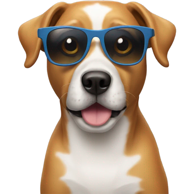Dog with sunglasses emoji
