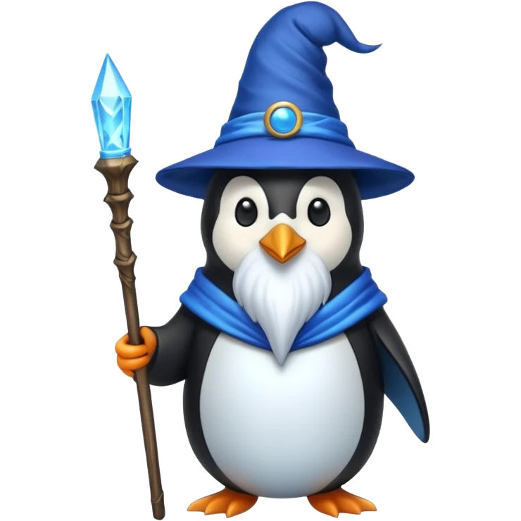 Penguin Wizard emoji
