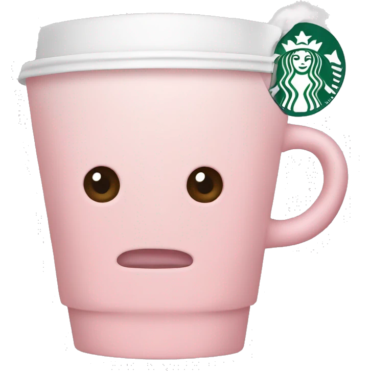 Light pink coffee Starbucks  emoji