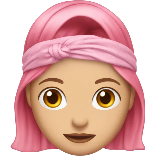 silk pink hairband accessory emoji