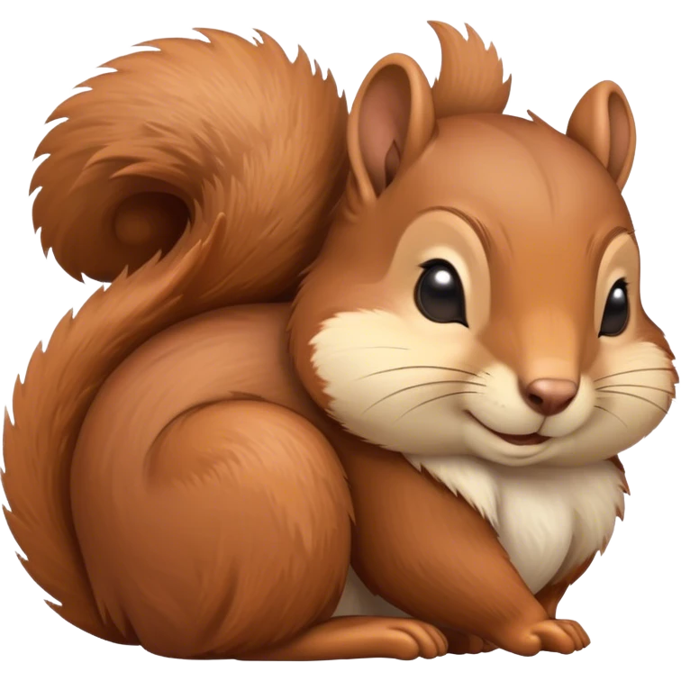 Schlafendes Eichhörnchen emoji