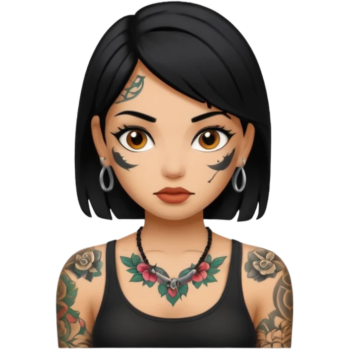 SUPER TATTOOED GIRL emoji