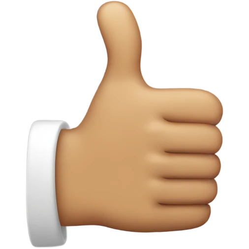 Thumbs up emoji