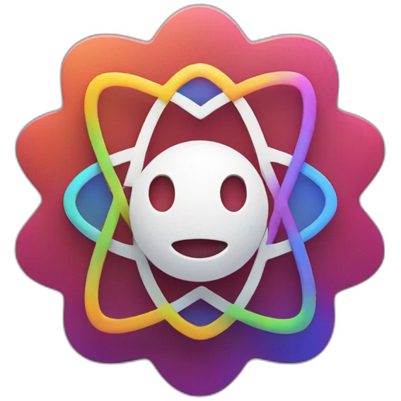 ebay logo inside atom emoji