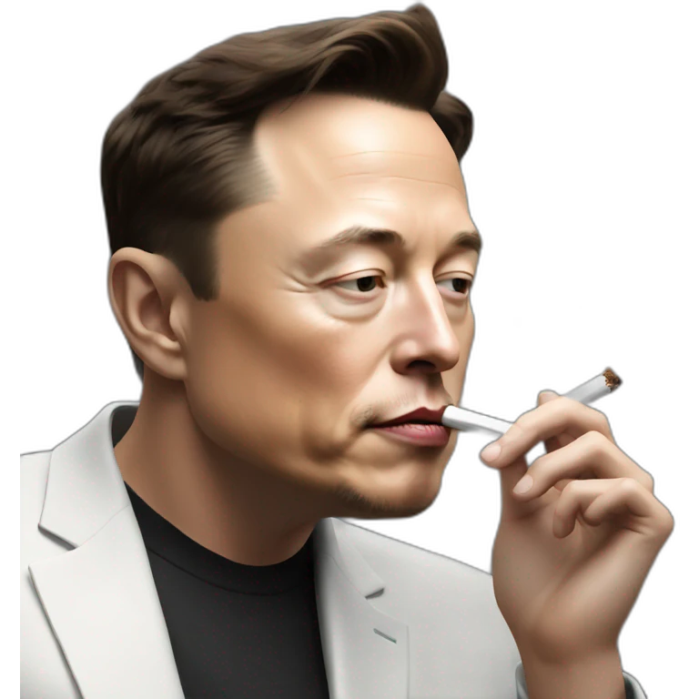 Elon Musk Smoking emoji